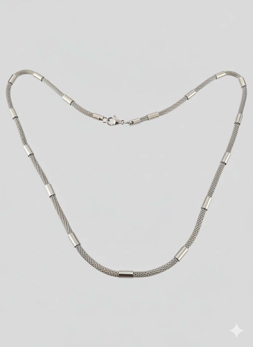 Cadena Malla Mecánica de Acero Inoxidable