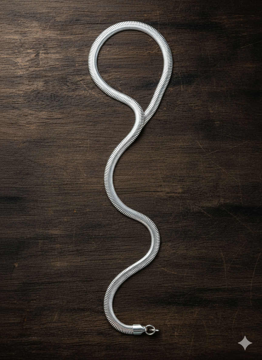 Cadena Panza de Víbora de Acero Inoxidable